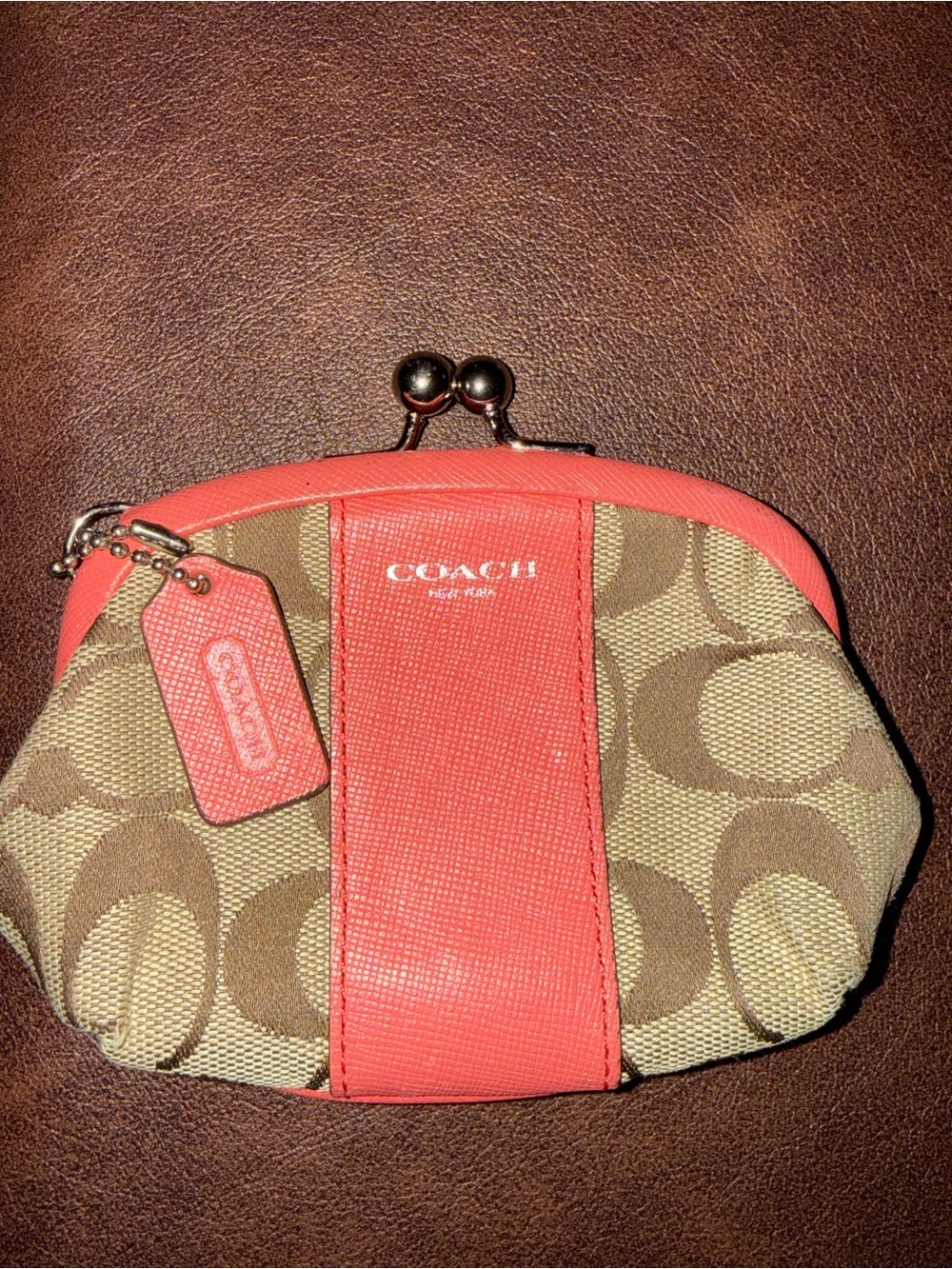 Rare Y2K Coach Kisslock Coin Purse
